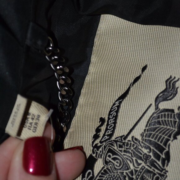 $1695 Sz S Burberry London Black Abbeydale Fur-Trimmed Hooded Belted Puffer Coat - Picture 12 of 12